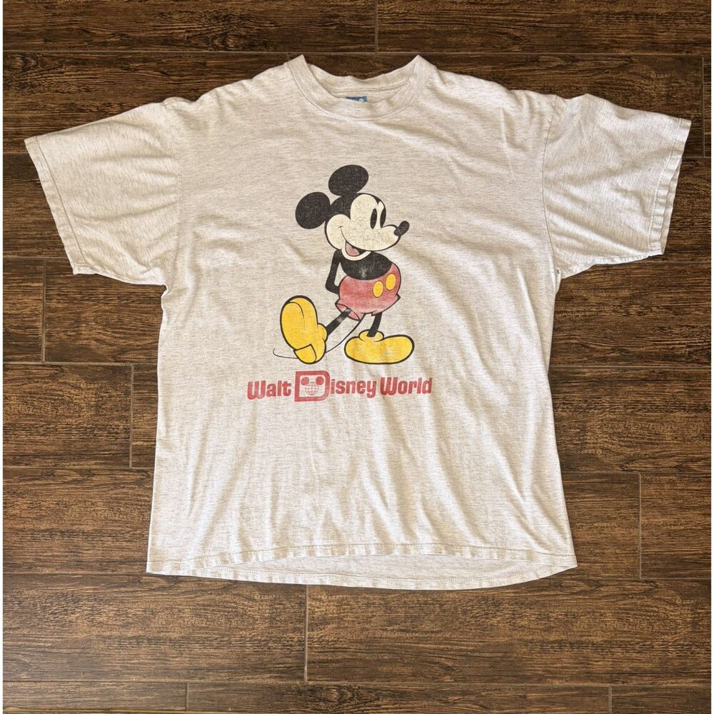 Vintage Walt Disney World Mickey Mouse Single-Stitch Tee – XL